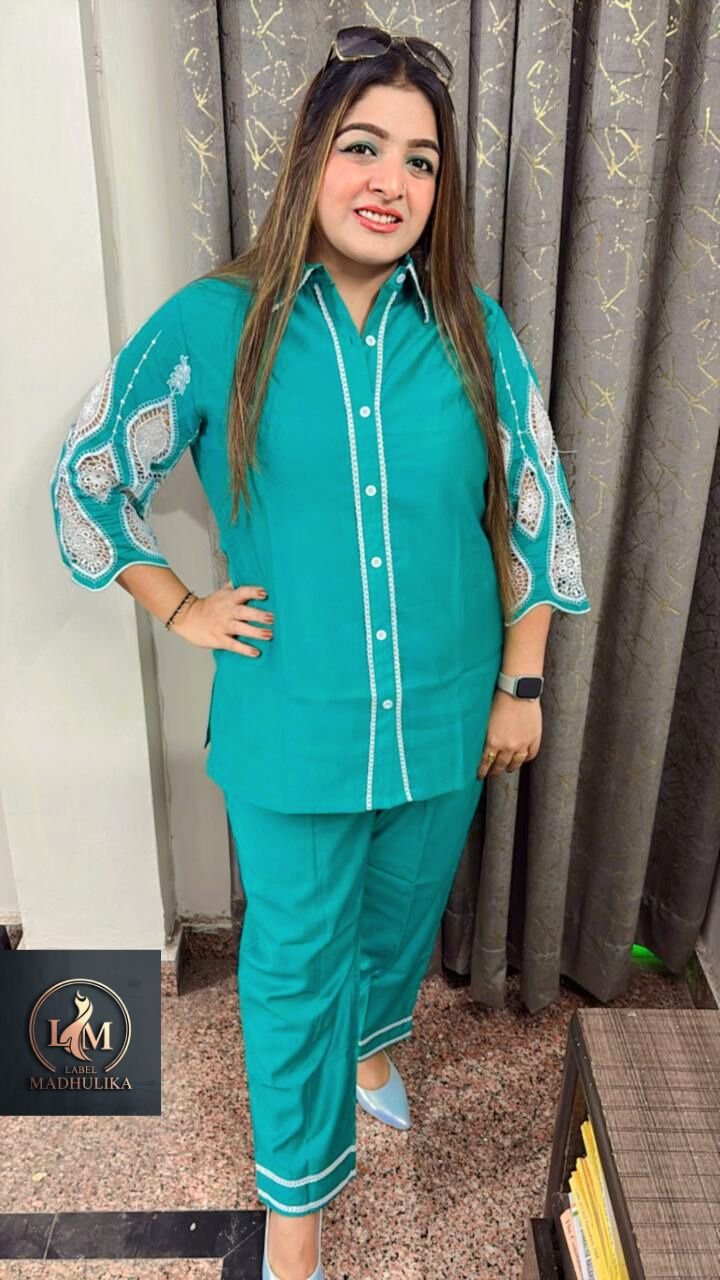 Coord Set with Designer sleeves - Image 2