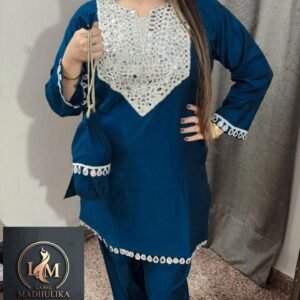 Peacock blue Coord Set