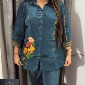 Printed Crepe Coord Set