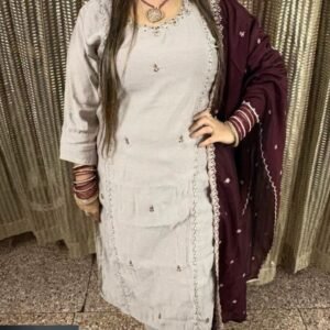 Pant suit (Maroon Dupatta)