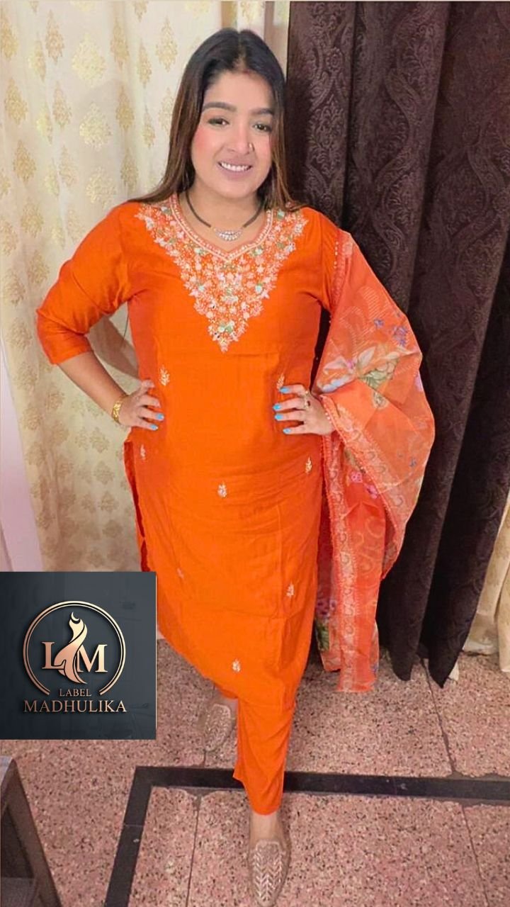 Orange Pant Suit - Image 2