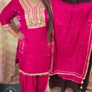 Hot Pink Farshi Salwar Suit
