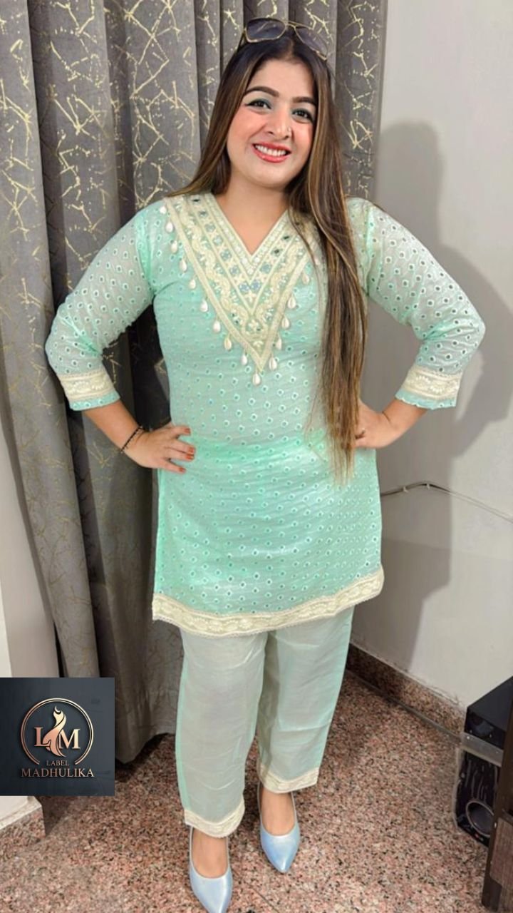 Chikankari Coord Set