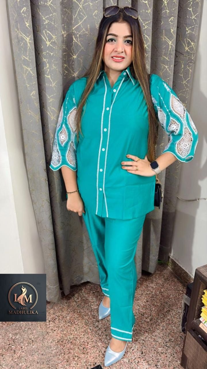 Coord Set with Designer sleeves