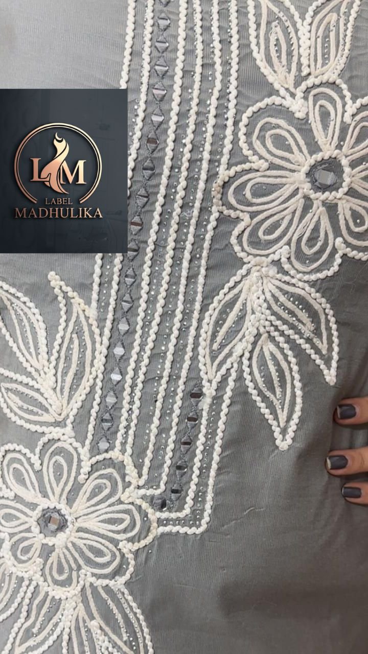 Designer Coord Set (Grey) - Image 2